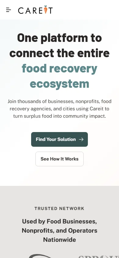 Careit — mobile website