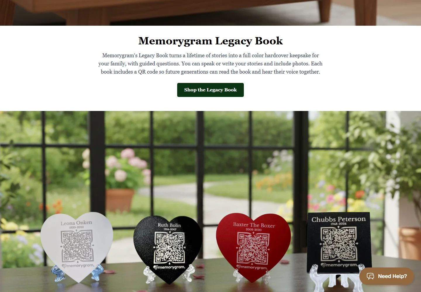Memorygram — public product page
